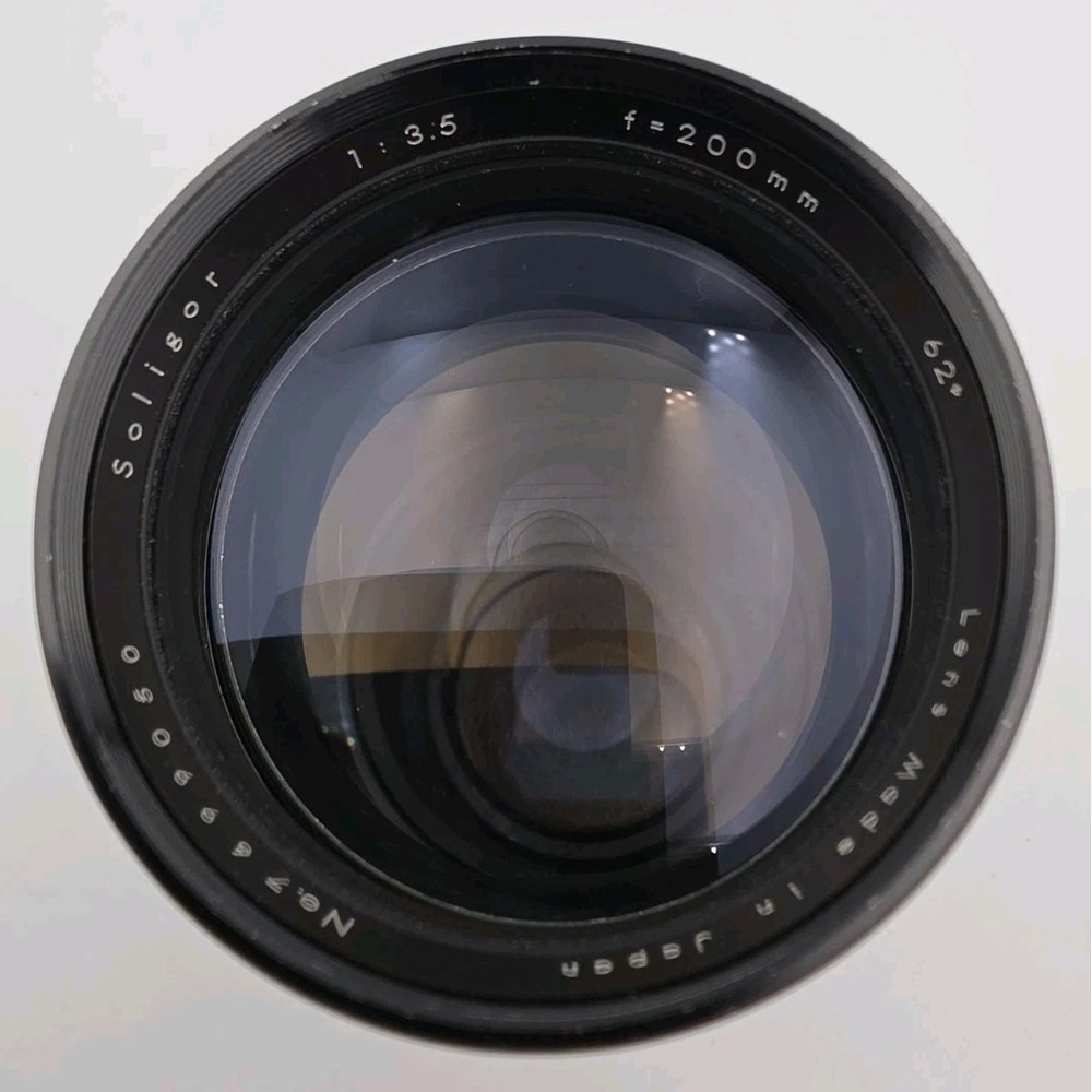 Soligor 200mm Lens Tele-Auto 1:3.5 FD Made In JAPAN With Caps No Scratches/Haze